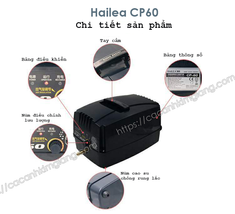 Các chi tiết máy Hailea CP60