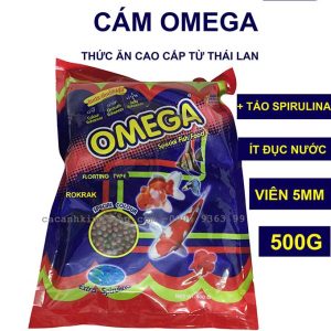 Cám Omega có mùi thơm giúp cá ăn nhiều mau lớn và màu sắc sáng đẹp