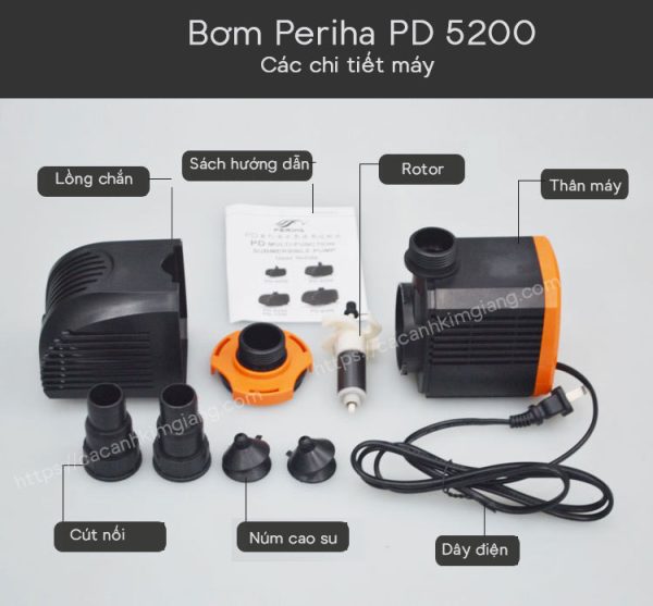 Các chi tiết bơm Periha PD 5200